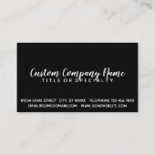 警察の資金を取り除く 名刺 (裏面)