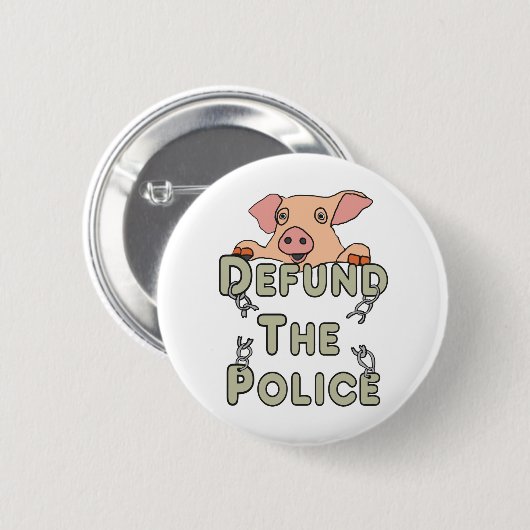 警察の資金を取り除く 缶バッジ (正面&裏面)