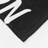 警察の退職ギフトパーソナライズされた薄い青い線 フリースブランケット (角)