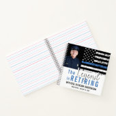 警察の退職シンブルーラインフォトゲストブック ノートブック (内部)