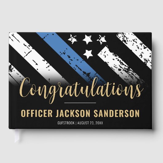 警察の退職シンブルーライン法執行部 ゲストブック (正面)