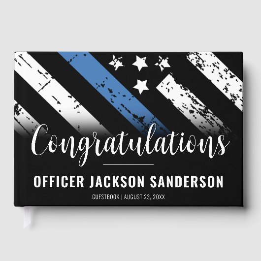 警察の退職シンブルーライン法執行部 ゲストブック (正面)