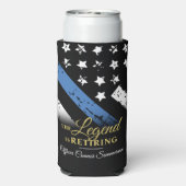 警察の退職シンブルーライン法執行部 スリム缶クーラー (Seltzer裏面)