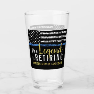 警察の退職シンブルーライン法執行部 タンブラーグラス