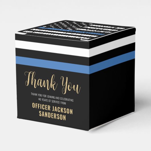 警察の退職シンブルーライン法執行部 フェイバーボックス (正面サイド)