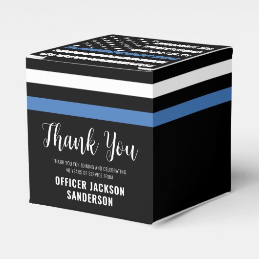 警察の退職シンブルーライン法執行部 フェイバーボックス (正面サイド)