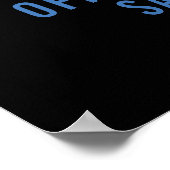 警察の退職シンブルーライン法執行部 ポスター (角)