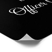 警察の退職シンブルーライン法執行部 ポスター (角)