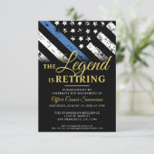 警察の退職シンブルーライン法執行部 招待状 (スタンド正面)