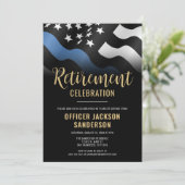 警察の退職シンブルーライン法執行部 招待状 (スタンド正面)