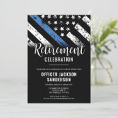 警察の退職シンブルーライン法執行部 招待状 (スタンド正面)