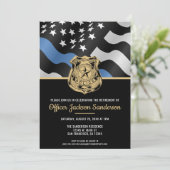 警察の退職シンブルーライン法執行部 招待状 (スタンド正面)