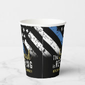 警察の退職シンブルーライン法執行部 紙コップ (右)