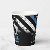 警察の退職シンブルーライン法執行部 紙コップ (左)