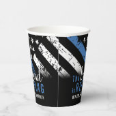 警察の退職シンブルーライン法執行部 紙コップ (右)