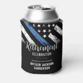 警察の退職シンブルーライン法執行部 缶クーラー (缶裏面)