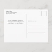 警察の退職パーソナライズされた伝説が退職したある インビテーションポストカード (裏面)