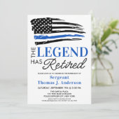 警察の退職パーソナライズされた伝説が退職したある 招待状 (スタンド正面)