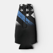 警察の退職パーティー役員の細い青い線 ボトルクーラー (裏面)