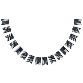 警察の退職パーティー薄い青い線 バンティングフラッグ