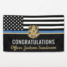 警察の退職パーティー薄い青い線