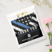 警察の退職ブルーライン国旗ありがとう フェイバーバッグ (封をした状態)