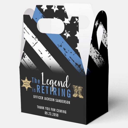 警察の退職ブルーライン旗法執行部 フェイバーボックス (オープン)