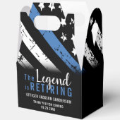 警察の退職ブルーライン旗法執行部 フェイバーボックス (見開き)