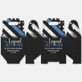 警察の退職ブルーライン旗法執行部 フェイバーボックス (見開き)