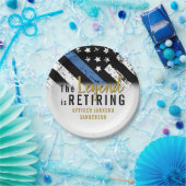 警察の退職ブルーライン旗法執行部 ペーパープレート (パーティー)