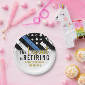 警察の退職ブルーライン旗法執行部 ペーパープレート (パーティー)