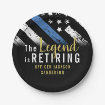 警察の退職ブルーライン旗法執行部