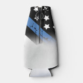 警察の退職ブルーライン旗法執行部 ボトルクーラー (裏面)