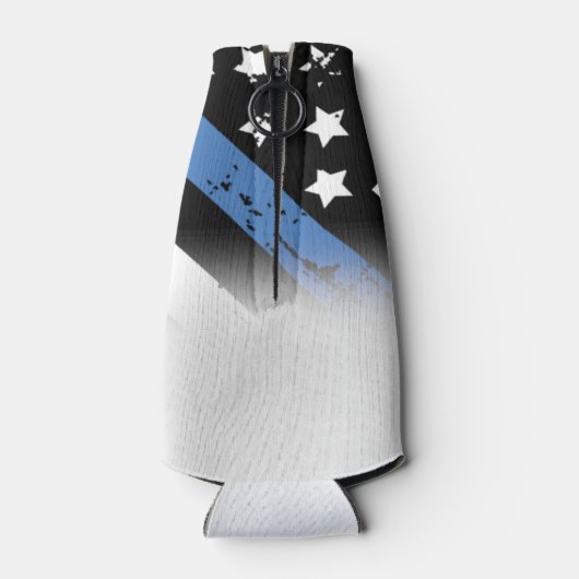 警察の退職ブルーライン旗法執行部 ボトルクーラー (裏面)