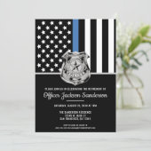 警察の退職ブルーライン旗法執行部 招待状 (スタンド正面)