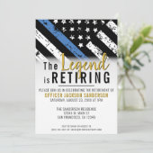 警察の退職ブルーライン旗法執行部 招待状 (スタンド正面)