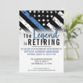 警察の退職ブルーライン旗法執行部 招待状 (スタンド正面)