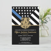 警察の退職ブルーライン旗法執行部 招待状 (スタンド正面)