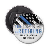 警察の退職ブルーライン旗法執行部 栓抜き (正面)