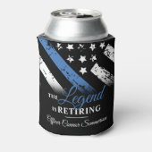 警察の退職ブルーライン旗法執行部 缶クーラー (缶裏面)