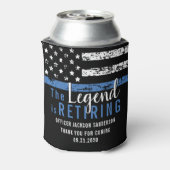 警察の退職ブルーライン旗法執行部 缶クーラー (缶裏面)