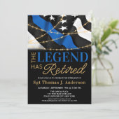 警察の退職伝説退職したは青い旗 招待状 (スタンド正面)