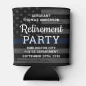 警察の退職党が優遇する線 缶クーラー (裏面)