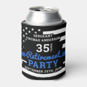 警察の退職党が優遇する線 缶クーラー (缶正面)