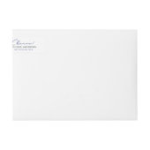 警察の退職者細い青い線わら旗 ラップアラウンドラベル (正面)