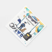 警察の退職 スタンダードランチョンナプキン (角)