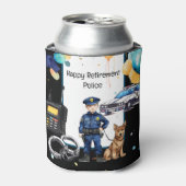 警察の退職 缶クーラー (缶正面)