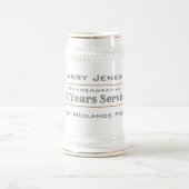 警察の長期勤務または退職 ビールジョッキ (中央)