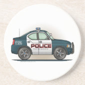 警察の障害物車の警察官車のコースター コースター (正面)