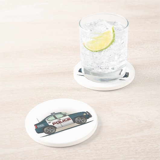 警察の障害物車の警察官車のコースター コースター (側面)